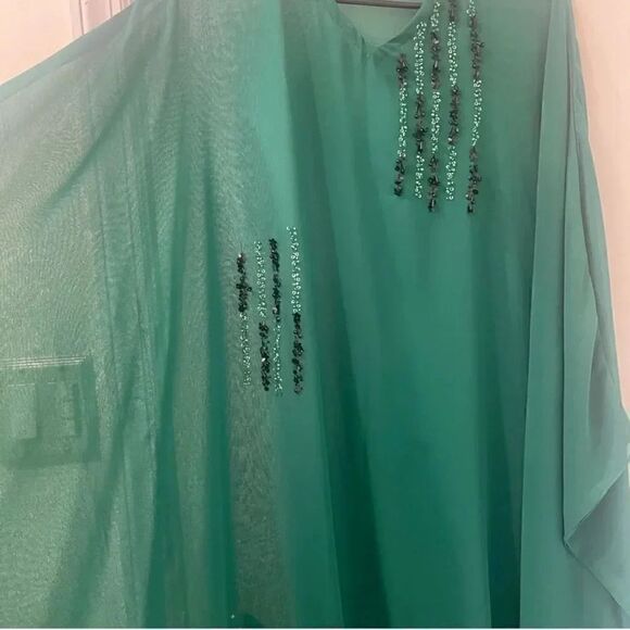 LULUSAR PAKISTANI DESIGNER SEMI FORMAL DRESS KAFTAN - Picture 3 of 7